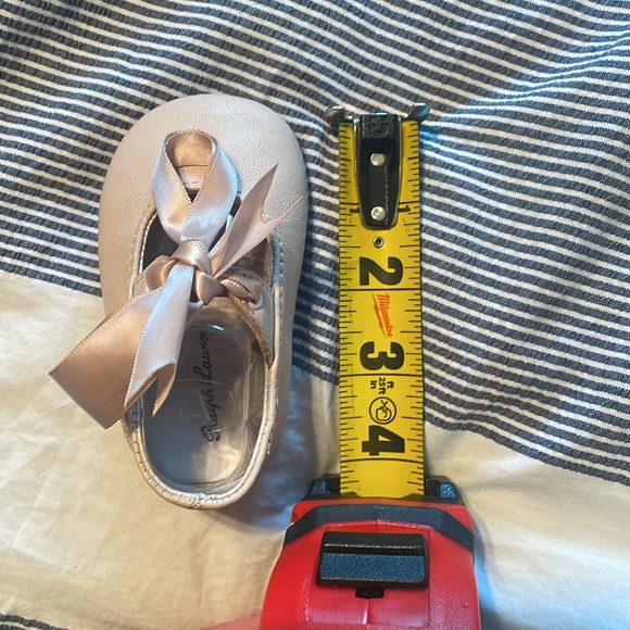 Ralph Lauren pink lambskin briley shoes. Size 2 - Picture 7 of 8